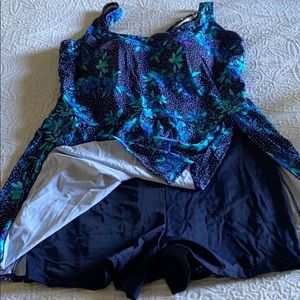 New Navy Floral Swim dress